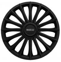 Juego De Tapacubos Sparco Wheels Torino 15-Pulgadas Negro Sparco Wheels